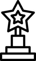 Trophy representing achievement Line Icon vector