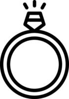 Ring Line Icon vector