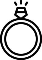 Ring Line Icon vector