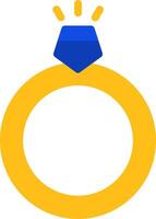 Ring Flat Two Color Icon vector