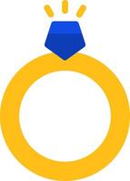 Ring Flat Two Color Icon vector