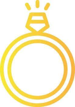 Ring Linear Gradient Icon vector