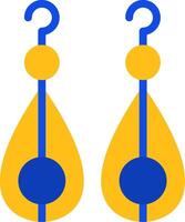 Earring Flat Two Color Icon vector