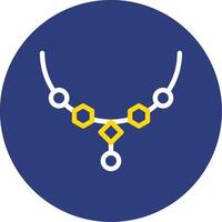 Necklace Dual Line Circle Icon vector