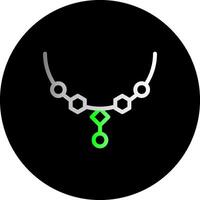 collar doble degradado circulo icono vector