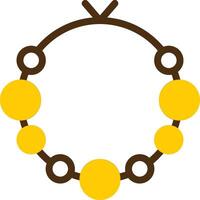 pulsera amarillo mentir circulo icono vector