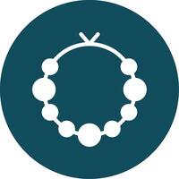 Bracelet Glyph Circle Icon vector