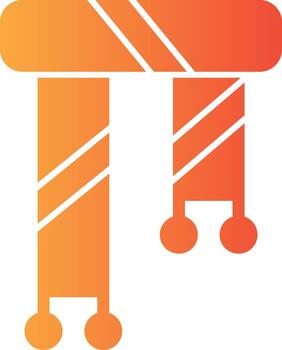 bufanda sólido multi degradado icono vector