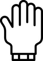 Glove Line Icon vector