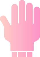 Glove Solid Multi Gradient Icon vector