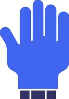 Glove Solid Two Color Icon vector