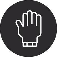 Glove Inverted Icon vector