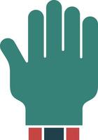 Glove Glyph Two Color Icon vector