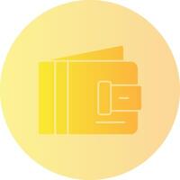 Wallet Gradient Circle Icon vector