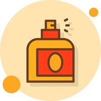 Perfume Filled Shadow Circle Icon vector