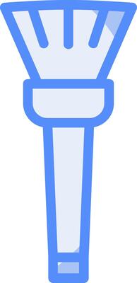 Makeup Brush Line Filled Blue Icon