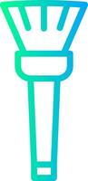 Makeup Brush Linear Gradient Icon vector