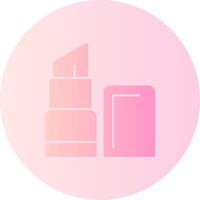 Lipstick Gradient Circle Icon vector