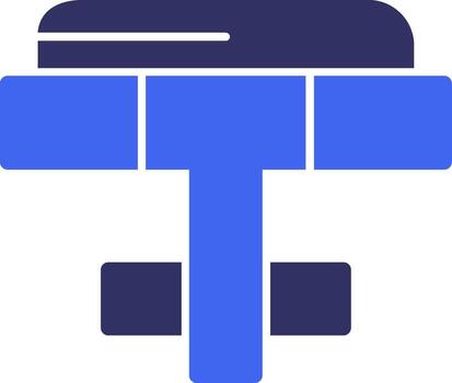 Cufflink Solid Two Color Icon vector