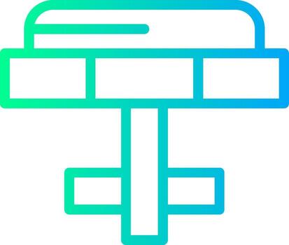 Cufflink Linear Gradient Icon vector