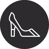 High Heel Inverted Icon vector