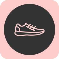 Sneaker Linear Round Icon vector