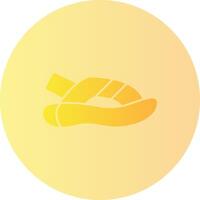 Sandal Gradient Circle Icon vector