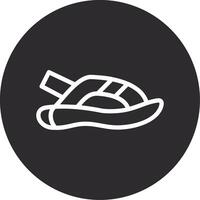 Sandal Inverted Icon vector