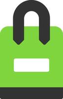 Tote Bag Flat Icon vector