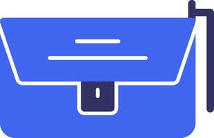 Clutch Solid Two Color Icon vector