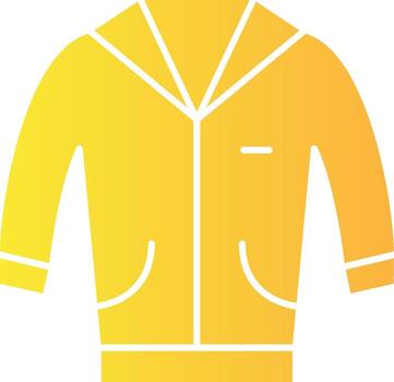 chaqueta sólido multi degradado icono vector