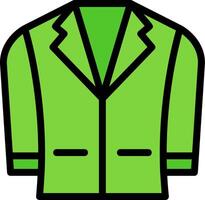 chaqueta de sport línea lleno icono vector