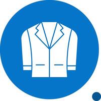 chaqueta de sport glifo sombra icono vector