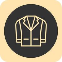 Blazer Linear Round Icon vector