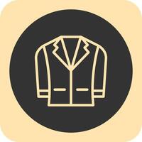 Blazer Linear Round Icon vector