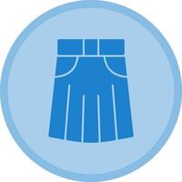 Skirt Multicolor Circle Icon vector