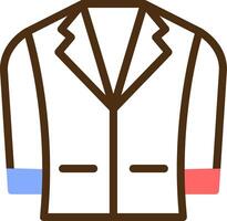 Blazer Color Filled Icon vector