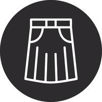 Skirt Inverted Icon vector