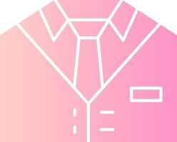 traje sólido multi degradado icono vector