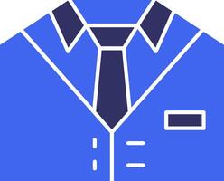 Suit Solid Two Color Icon vector