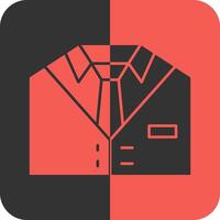 Suit Red Inverse Icon vector