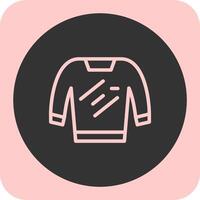 Sweater Linear Round Icon vector