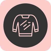 Sweater Linear Round Icon vector