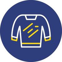 Sweater Dual Line Circle Icon vector