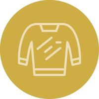 Sweater Line Multi color Icon vector