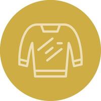 Sweater Line Multi color Icon vector