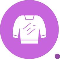 Sweater Glyph Shadow Icon vector