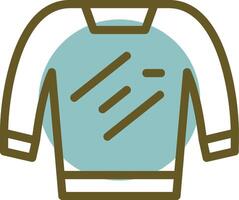 Sweater Linear Circle Icon vector