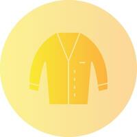 Cardigan Gradient Circle Icon vector