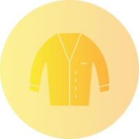 Cardigan Gradient Circle Icon vector